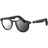 GetD AI Smart Glasses, Photochromic Lenses, Bluetooth Translation Glasses | AI Sunglasses for Women Men, Real Time Translation, UV/Blue Light Protection, 11H Playtime, UV Protection, IPX4 Waterproof
