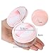 Transparent Acrylic Empty Refillable Powder Puff Box Make-up Loose Powder Box Powder Container With Sponge Puff for Xmas Gift and DIY