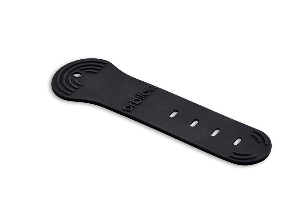 Orbiloc Adjustable Silicone Rubber Dog LED Safety Light Replacement Strap Kit - 2 Pack, One Size, black