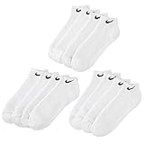 Nike Performance Cotton Cushioned Socks 6 Pack Low-Cut, White
