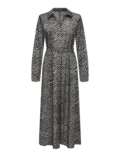 ONLY Long Dress Onlnova Life Elite L/S Renna Robe Longue, Noir, S Femmes