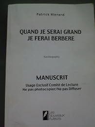 Quand je serai grand, je ferai Berbère