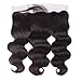 13x4 Ear To Ear Lace Frontal Closure Free Part Brazilian Virgin Body Human Hair Extensions Top Lace Frontal With Baby Hair Bleached Knots Natural Color 14 inches
