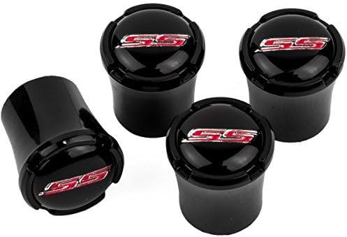 Ertch 2010-2016 Chevrolet Camaro SS Black Tire Valve Stem Caps