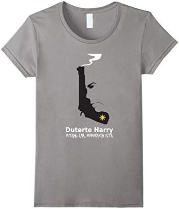 Women's Duterte Harry Philippines President T-Shirt Large Slate