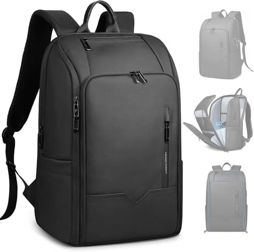 17.3 Inch Laptop Backpack for Travel Work Office College, 30L Water Resistant Casual Daypack, Lightweight Computer Backpack for Men Women, Business Laptop Bag with USB Charging Port
