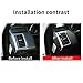 YIWANG Carbon Fiber Style ABS Plastic Console Side Air Vent Outlet Trim Cover 4pcs for Land Rover Range Rover Sport 2014-2019
