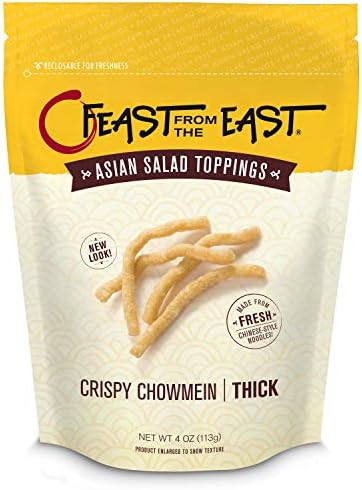 Feast From The East Asian Salad Toppings - Crispy Chowmein - Thick 4 Ounce