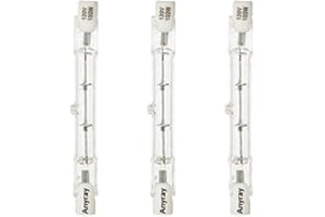 Anyray A1826Y (3)-Pack 100W Light Bulb 110V 120v 130V T3 J Type R7S 100 Watt Double Ended 78mm or 3-1/8 inch Long
