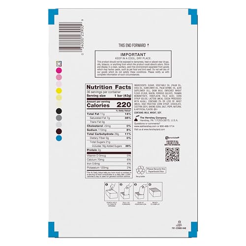 HERSHEY’S COOKIES ‘N’ CREME CANDY BARS, 1.55 OZ (36 COUNT)