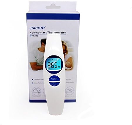 JIACOM Digital Infrared Thermometer Clinical Baby Thermometer, Forehead and Object Temperature Measuring No Contact,30 Sets Memory Recall Instant Get Result，FDA and CE、ISO13485 Approved