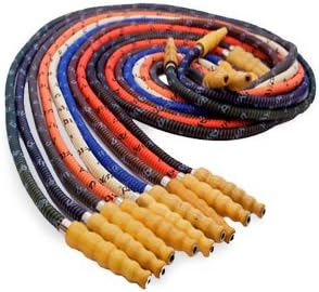 MYA SARAY 72” BASIC WASHABLE HOSE WITH WOODEN TIP: SUPPLIES FOR HOOKAHS – These Hookah hoses are accessory pieces for shisha pipes. These synthetic leather accessories parts come in various colors.