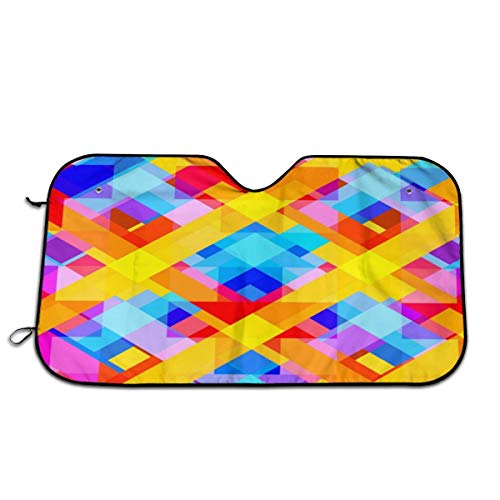 Abstrait UV Protect Foldable Durable Windshield Sun Shades – Universal Fit for Car Auto Sedan Truck SUV(51"X 27.5")