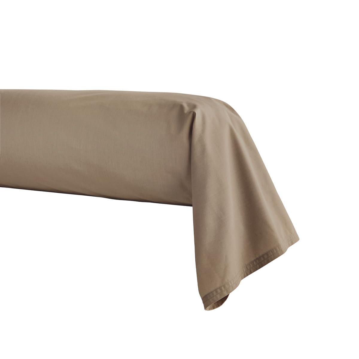 Essix Cotton Percale Bolster Cover, Taupe, 43 x 230 cm — image 1