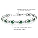 Gem Stone King 7-14 Cttw Oval Gemstone Birthstone Tennis Bracelet For Women | 925 Sterling Silver | Oval 6X4MM | 7 Inch With 1 Inch Extender | Fine Jewelry Gifts for Her Mom Women Wife
