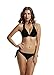 Zeraca Women's Tie Side Bottom Criss Cross Triangle Bikini Bathing Suits