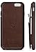 Vaultskin Eton Armour Case Wallet for iPhone 6 & 6S, Slim, Minimalist Genuiner Leather Case - Holds up to 8 Cards/Top Grain Leather (Brown)