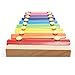 Xylophone Children's Music Initiation Toy Wooden 8 Colors & Tones Hand Knock with Mallets