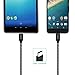Nekteck Nylon Braided USB-C to USB Type A Male Data & Charging Cord 56k ohm Resistor for Galaxy S8/ S8 Plus,S9/ S9 Plus, LG G5/G6, Google Pixel 3 2/XL, Black - 3.3ft/1m