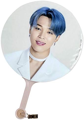 MUS KPOP 韓流 防弹少年团 扇子 BT21 うちわ BTS WORLD TOUR SPEAK YOURSELF THE FINAL Hand fan アクセサリー ギフト 透明 応援グッツ オシャレ 両面印刷 韓流 ラウンド 携帯便利 可愛い オシャレ (JIMIN2)