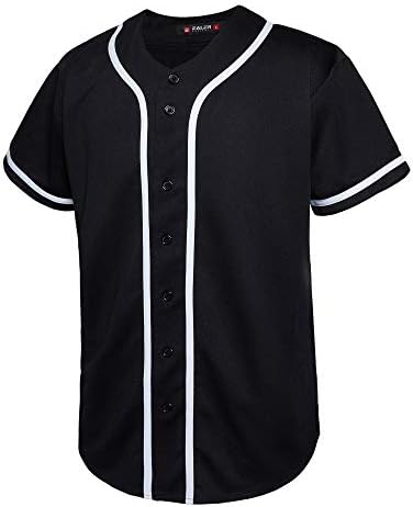 baseball jersey dress shirt Amazon.com: Baseball Jersey for Men and Women, Baseball Shirts for Custom  Button up Shirt,Hipster Hip Hop Sports Uniforms(Black,XS) : Clothing, Shoes  & Jewelry