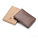 GintaXen Ultra Slim Mini Size Wallet ID Window Card Case with RFID Blocking - Coffee