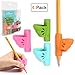 Firesara Left-Handed Training Grips, Original Butterfly Pencil Holder Correction Writing Aid Grip for Kids Handwriting Special Needs Preschoolers Children Adult Lefties Assorted Colors (4PCS)