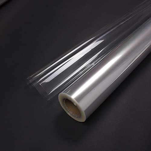 80CM Width 20M Length Clear Cellophane Wrap Roll for Gift Baskets Large Wrapping Plastic Paper Flower Bouquets Wrapping Supplies Treats Goodie Crafts Wrapping for Christmas