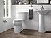 Cimarron Comfort Height® two-piece elongated 1.28 gpf toilet with AquaPiston® flushing technology and left-hand trip lever, seat not included