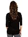 Caramel Cantina Maternity Dolman Half Length Sleeve Top (Large, Black)