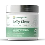 Amazing Grass Belly Elixir, Greens and Adaptogens Organic Powder, 20 Serving