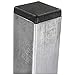 Prescott Plastics 1 1/4” (31.75mm) Outer Perimeter Ribbed Plastic Hole Plugs, Square Black Metal Tubing End Caps, Strong Furniture Leg Inserts, Impact & Weather Resistant, Made in The USA - 10 Pack
