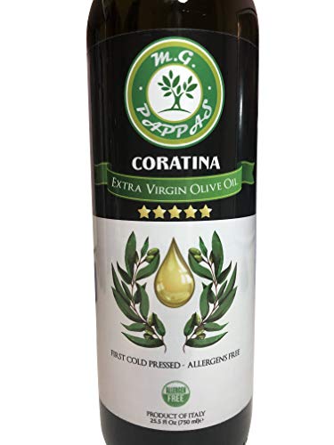 M.G. PAPPAS - Coratina Extra Virgin Olive Oil, Unfiltered First Cold Pressed, Italian, Gluten-Free, Polyphenols, Low… - Image 5