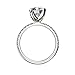 NaNa 1.0-4.0ct Swarovski Zirconia Round Brilliant Cut Solitaire Engagement Ring Sterling Silver