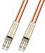 10 Meter Multimode Duplex Fiber Optic Cable (50/125) - LC to LC - Orange