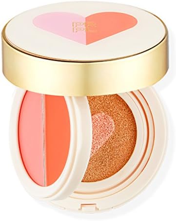 PRPL Lip &amp; Cheek Dual Cushion (Lip&amp;Cheek Pink / Lip&amp;Cheek Orange) Heart Cover Cushion Compact SPF50+, PA+++) (#23 Pink Beige)