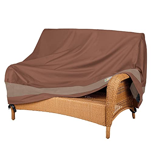 Duck Covers Ultimate Waterproof Patio Loveseat Cover, 68 Inch, Mocha