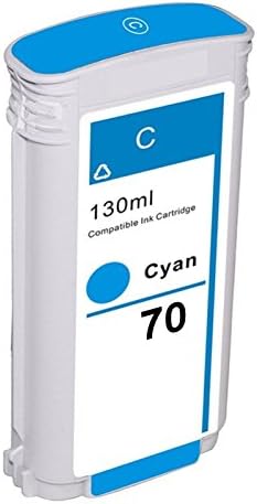 FEMEL Compatible Ink Cartridge Replacement for HP 70 / C9452A for HP DesignJet Z2100 Z3100 Z3100ps GP Z3200 Z3200ps Z5200 Z5400 Photo Printer ( Cyan )