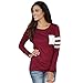 PinRoad Crochet Paneled Long Sleeve Top T shirt