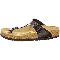 Birkenstock Men's Gizeh Patent Black Birko Flor