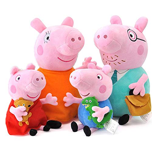 Péppá Pig Stuffed Animal Family Pack 4 Pẹppạ Pig Plush Toys Pẹppạ