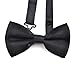 TopTie Mens Formal Tuxedo Solid Color Satin Bow Tie Classic Pre-Tied Bow Tie