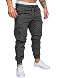 Cindeyar Men's Cargo Pants Slim Fit Casual Jogger Pant Chino Trousers Sweatpants