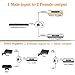 chenyang AV Adapter Optical Cable Splitter 1 in 2 Out Toslink Digital Optical Audio Splitter Fiber Optical Splitter