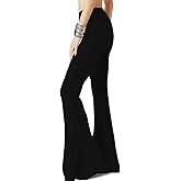 WSPLYSPJY Palazzo Pants for Women Buttery Soft High Waisted Flare Pants Leggings