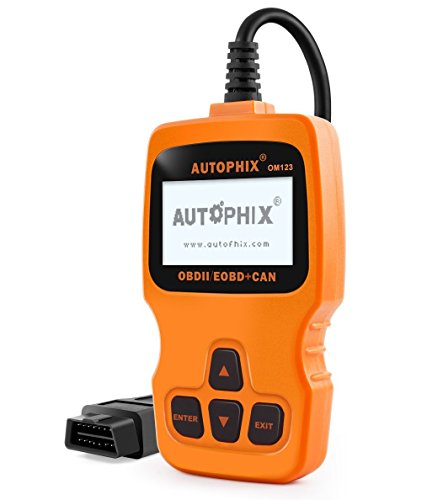 Autophix OM123 Automotive OBD II Car Scanner Check Engine Fault Code Reader, Turn off Engine Light, Clear Codes and Reset Monitors Diagnostic Obd2 Scan Tools (OM123-Orange)