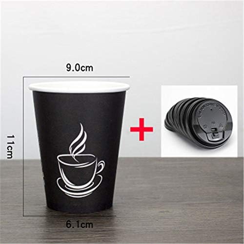 ハッピー ライフ Happylife 紙コップ フタ付き ホット ペーパーカップ 使い捨て コーヒーカップ 耐熱 業務用 100個入り 280ml 黒フタ B07gbq8l5v 3 157円 人気海外一番 100 品質保証 全品送料無料 即日出荷 Sale開催中