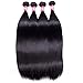 10A Brazilian Remy Straight Hair 4 Bundles 24 26 28 30inch Unprocessed Virgin Brazilian Human Hair Weave Weft Long Straight Hair Extensions Natural Black Color