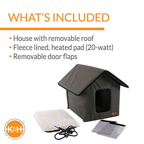 k&h outdoor heated kitty house