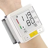 Urion Wrist Blood Pressure Monitor FDA Approved, WHO Classification Indicator, Accurate Readings 90 Memory Capacity 2 User Mode, Adjustable Wrist Cuff, Easy to read LCD Display